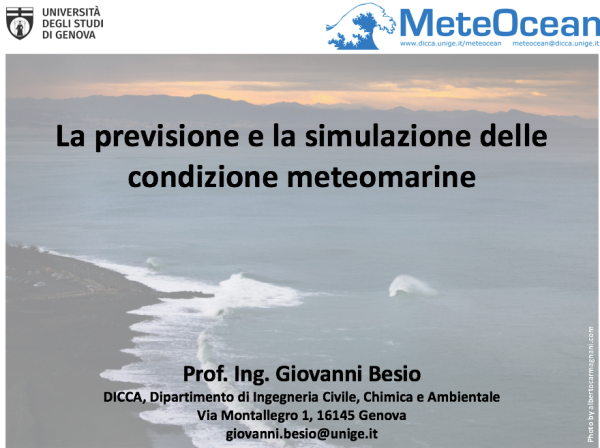 La previsione e la simulazione delle condizioni meteo-marine