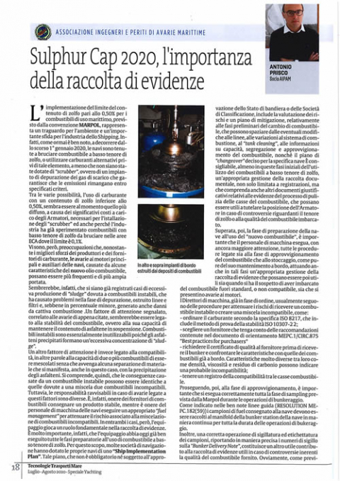 Sulphur Cap 2020, l'importanza della raccolta di evidenze