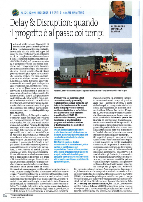 Delay & Disruption: quando il progetto è al passo coi tempi